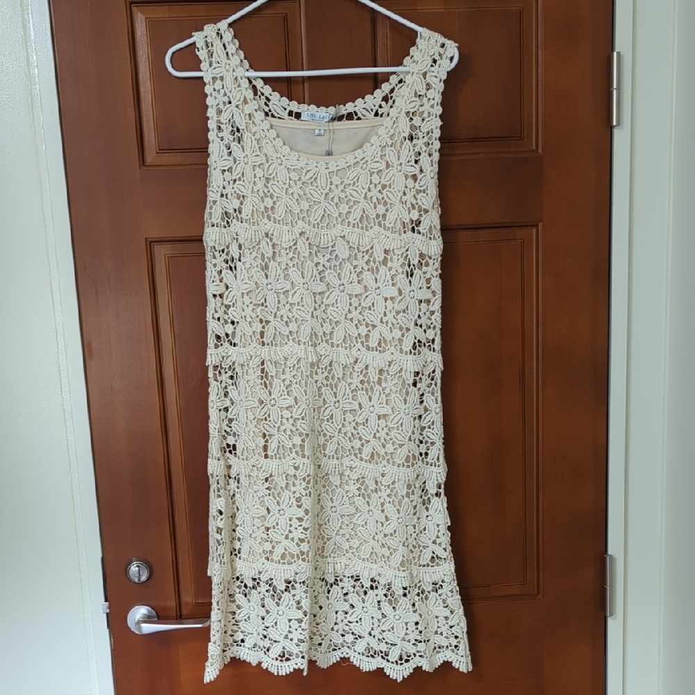 Cream Lace Sundress